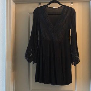Helena Black Mini Dress